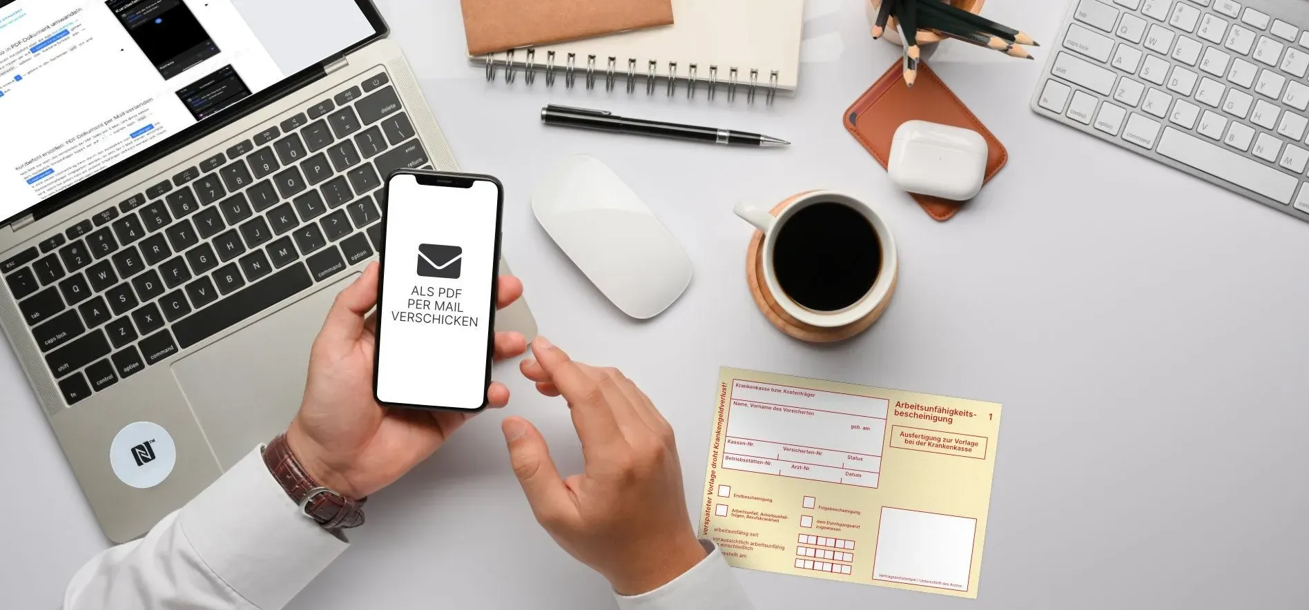 Bild als PDF per Mail verschicken