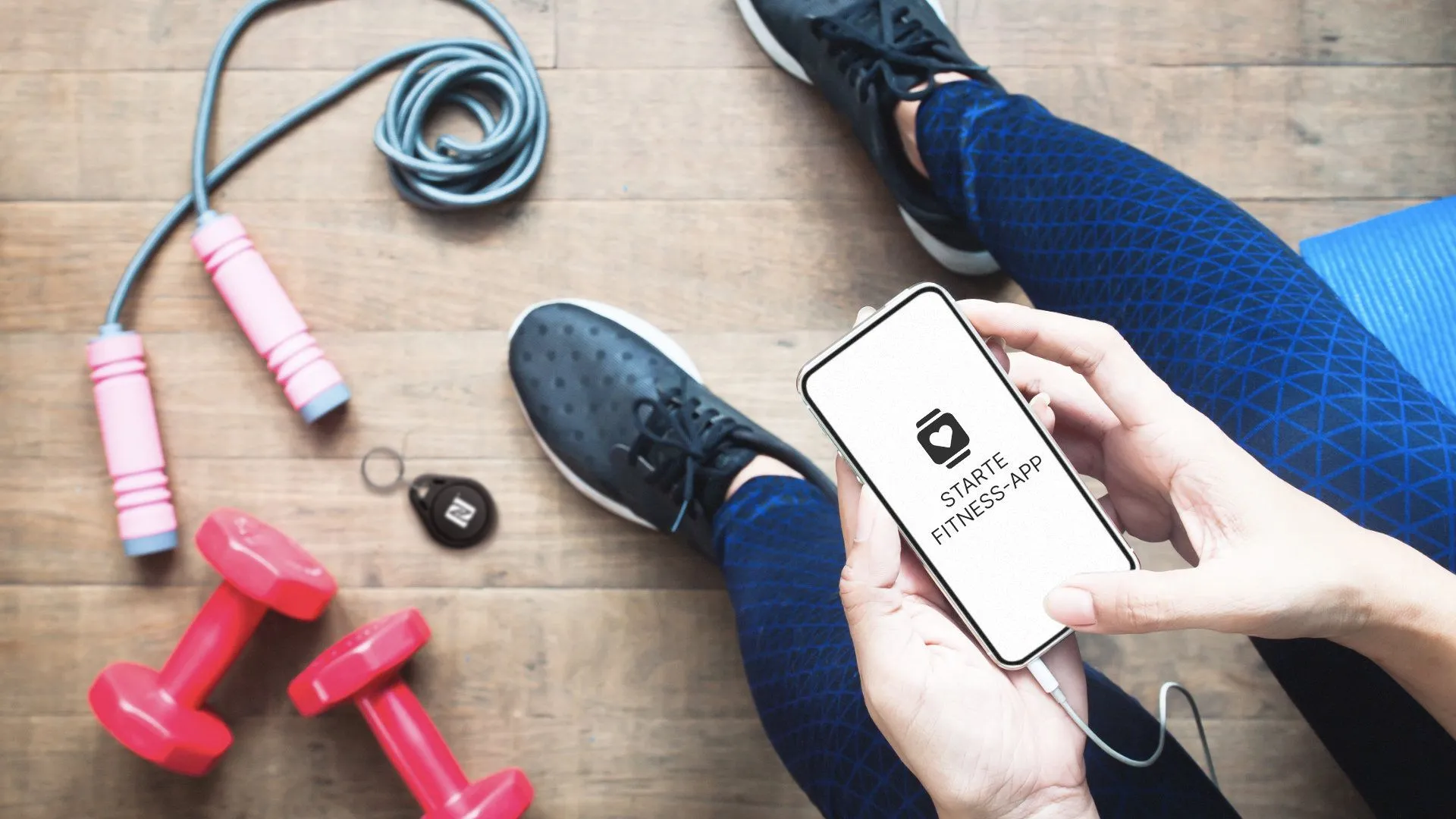 Launch fitness app via NFC