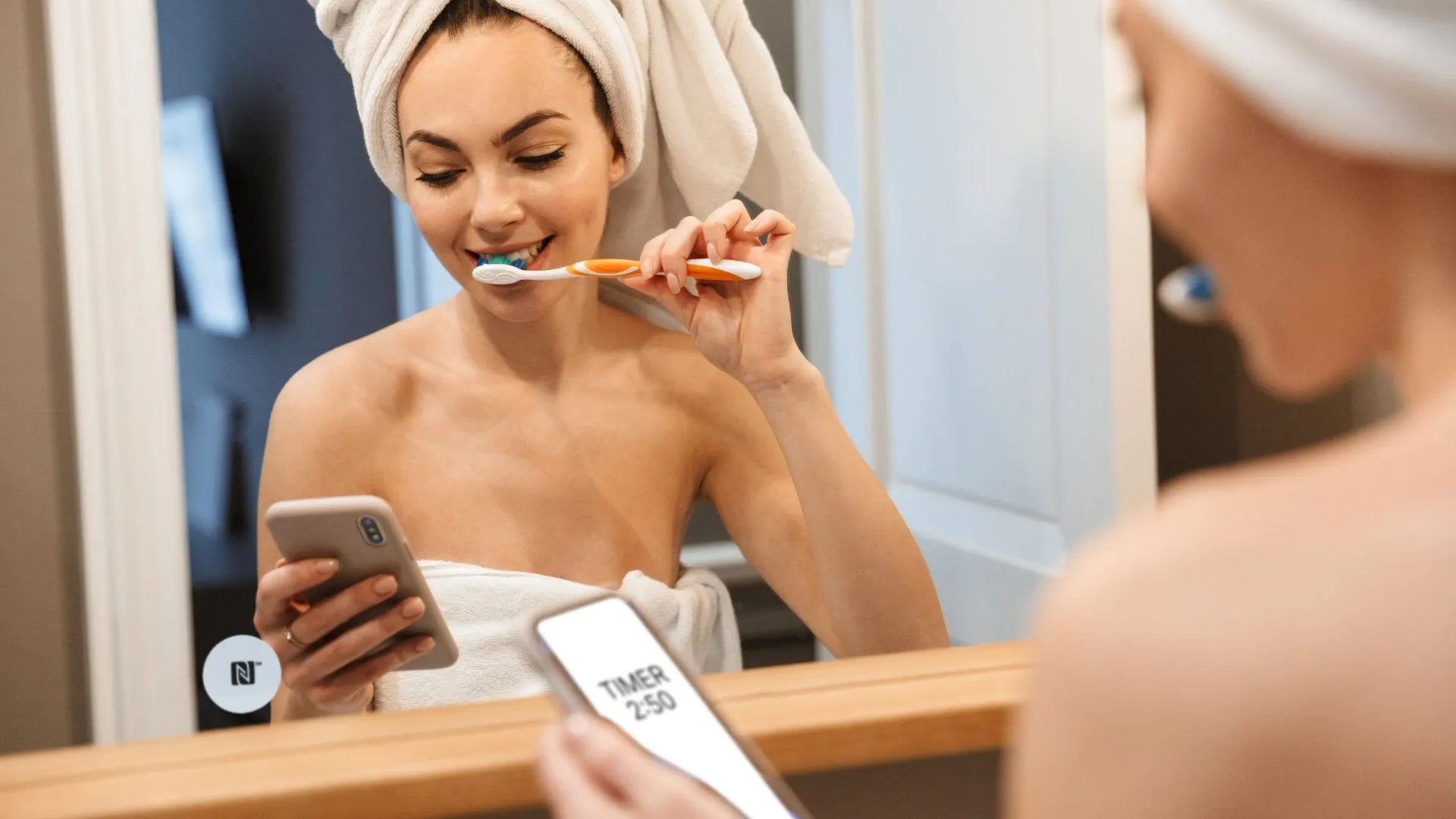 Create toothbrush timer via NFC