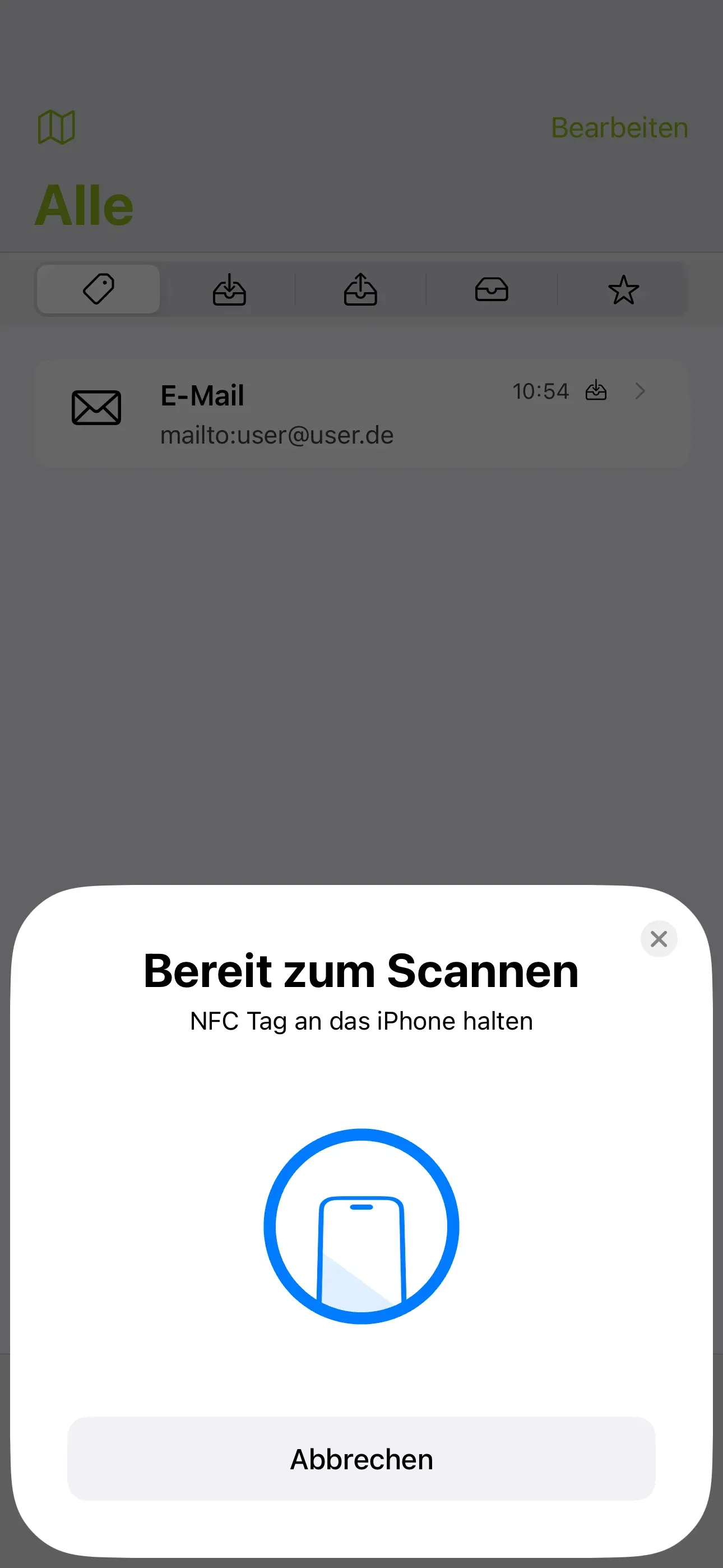 Es erscheint ein Pop-up Fenster 