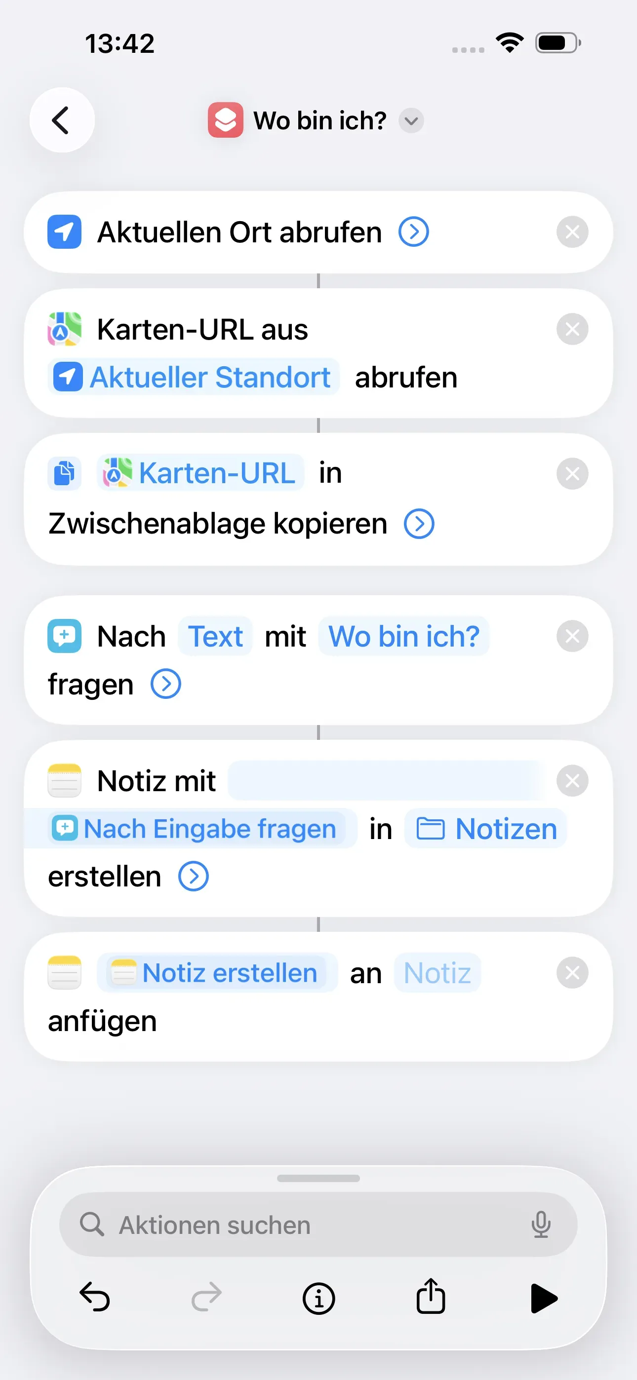 Es wird eine Notiz angehangen.